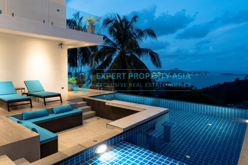 Five-Bedroom Sea-View Villa with Infinity Pool- Chaweng Noi, Koh Samui