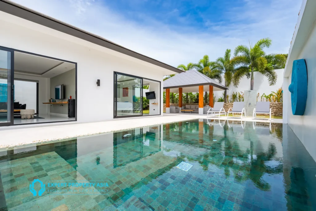 Three-Bedroom Pool Villa with Modern Balinese Architecture- Maenam, Koh Samui