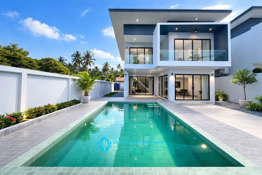 Three-Bedroom Pool Villa with Mountain Views in Baan Tai, Koh Samui