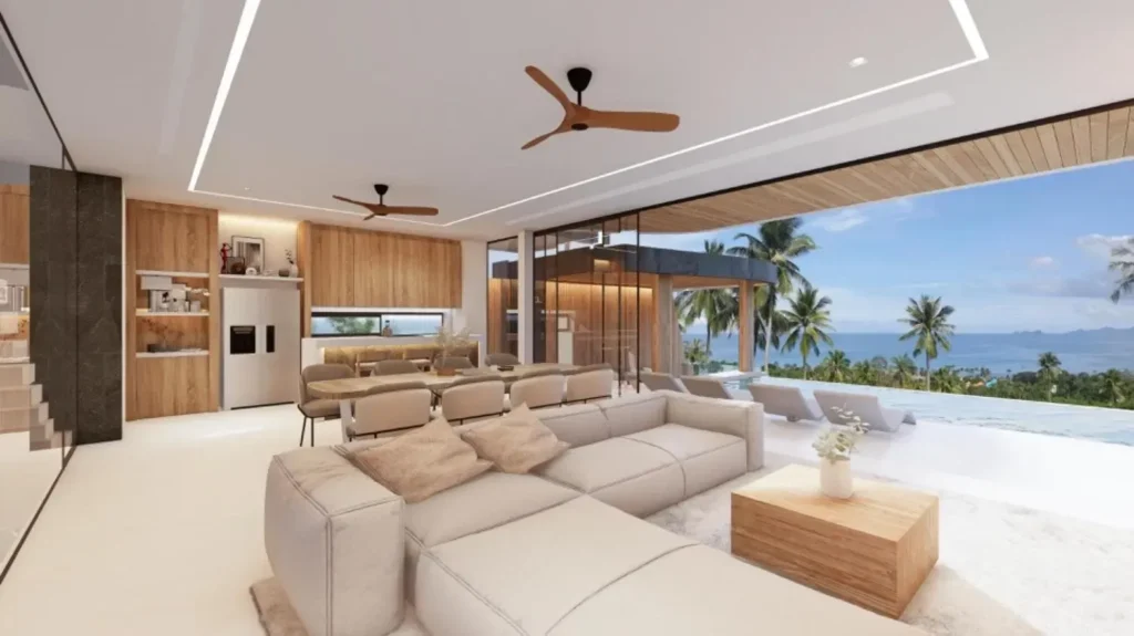 Four-Bedroom Panoramic Sea-View Villa- Bang Por, Koh Samui