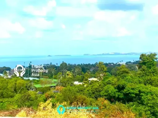 800 sqm Chanote Sea-View Land in Maenam, Koh Samui