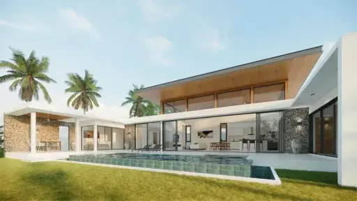Elegant Three-Bedroom Pool Villa 100m from Bang Por Beach, Koh Samui
