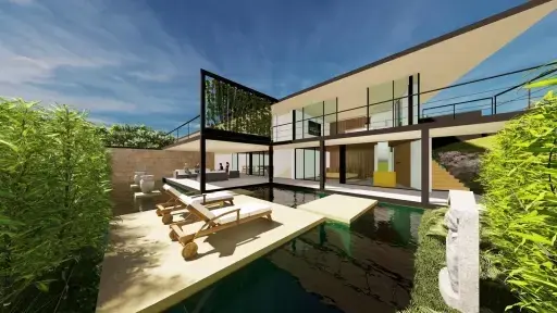Four-Bedroom Panoramic Sea-View Villa- Bophut, Koh Samui