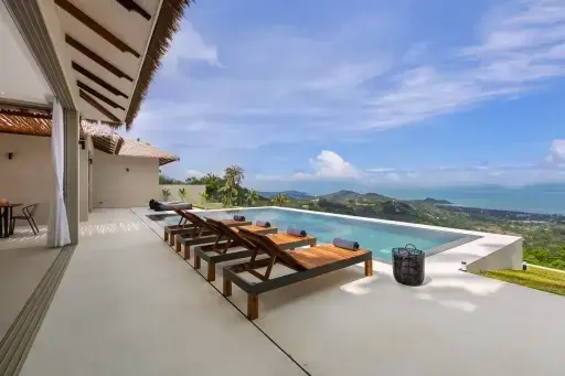 Four-Bedroom Sea-View Hillside Pool Villa, Bophut, Koh Samui