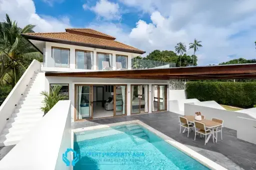 Four-Bedroom Panoramic Sea-View Villa- Chaweng Hill, Koh Samui