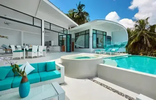 Three-Bedroom Panoramic Sea-View Pool Villa, Bo Phut, Koh Samui