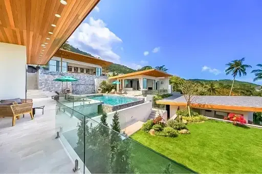 VIP Six-Bedroom Sea-View Villa with Two Private Pools, Chaweng, Koh Samui