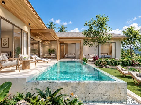 Bophut Hill Sea-View Villa, Koh Samui- 3 En-Suite Bedrooms