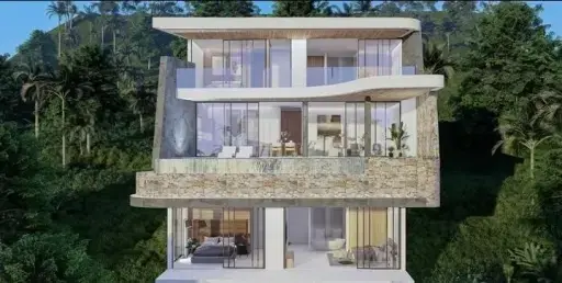 Four-Bedroom Sea-View Pool Villa, Bang Por, Koh Samui