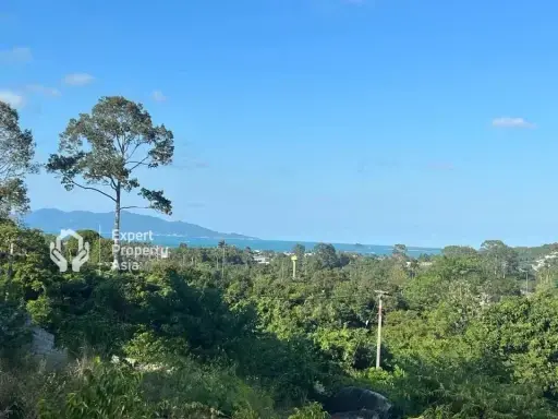 3,200 sqm Chanote Sea-View Land in Bophut, Koh Samui