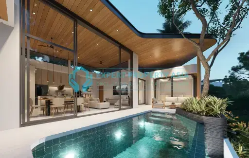 Contemporary Three-Bedroom Pool Villas in Plai Laem, Koh Samui