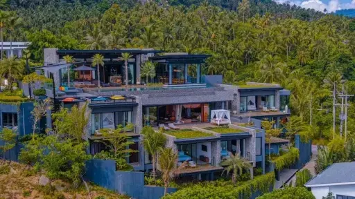 Five-Bedroom Panoramic Sea-View Villa- Chaweng, Koh Samui