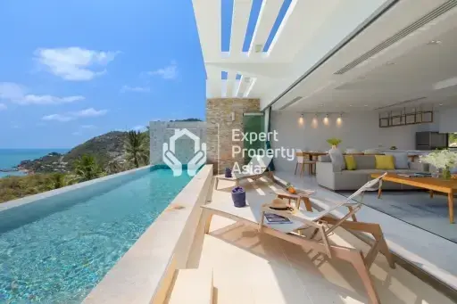 Three-Bedroom Panoramic Sea-View Villa- Chaweng Noi, Koh Samui