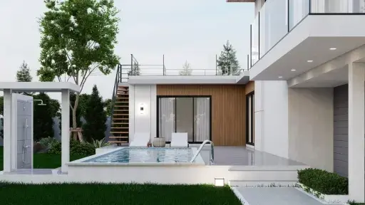Contemporary Three-Bedroom Saltwater Pool Villa, Maenam, Koh Samui
